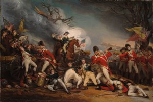 梅塞尔将军死于普林斯顿战役，1777 年 1 月 3 日 作者 约翰·特伦布尔