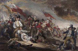 1775年6月17日，Bunker山战役中的沃伦将军之死，酒吧。 1786