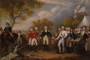 1777 年 10 月 16 日伯戈因将军在萨拉托加投降 作者 约翰·特伦布尔