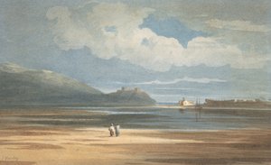 哈雷奇城堡横跨Traeth Mawr，1800-1842。