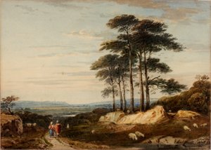 景观，1835年。
