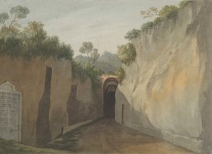 波西利波岩洞的入口，那不勒斯，1778-79。 作者 约翰·沃威克·史密斯