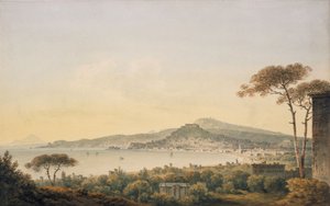 那不勒斯威廉·汉密尔顿爵士的别墅，1780-1782年 作者 约翰·沃威克·史密斯