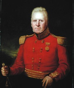 戴维-贝尔德爵士（1757-1829）佩戴1801年埃及战役荣誉东印度公司金质奖章的画像（布面油画）