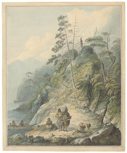 1784年的努特卡峡湾景观 作者 约翰·韦伯