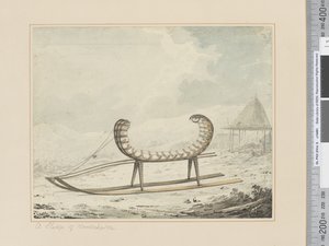 F.40 堪察加雪橇，c.1783-84（水彩） 作者 约翰·韦伯