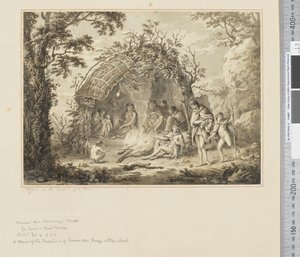 F.43 Natives in the Interior of a Hut, c.1783-84 (watercolor) 作者 约翰·韦伯