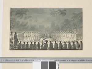 F.5 男子的夜舞，在哈帕伊，约1773-84年（水彩）。 作者 约翰·韦伯