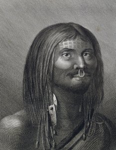 来自诺特卡湾的波利尼西亚人，约翰-韦伯（1752-1793）在詹姆斯-库克（1728-1779）的第三次航行（1776-1779）中绘制的插图。 作者 约翰·韦伯