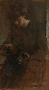 一个耕作者，约1898年。 作者 约翰·怀特·亚历山大