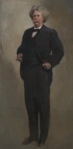 塞缪尔-L-克莱门斯-马克-吐温，1912或1913年。 作者 约翰·怀特·亚历山大