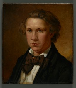一个男人的肖像，1859年 作者 约翰·惠特克