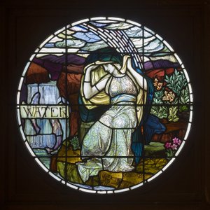 Biddulph Grange，James Powell＆Sons，John William Brown（1842-1928），Water，1903，Art Nouveau 作者 约翰·威廉·布朗