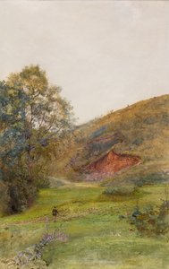 昆托克山，约 1870 年（纸面水彩画） 作者 约翰·威廉·诺斯