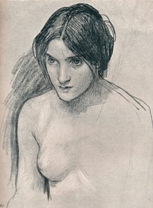 研究绘画《雨拉斯与若虫》，c1896 作者 约翰·威廉姆·沃特豪斯
