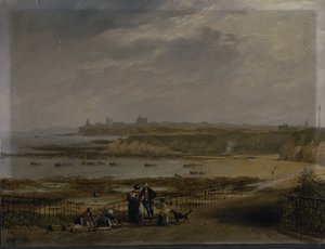 Cullercoats 看向泰恩茅斯 - 退潮 作者 约翰·威尔逊·卡迈克尔