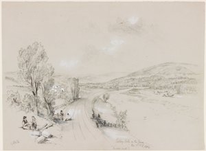 1837年，Bardon Mill的Ridley Hall（bc und paper on paper） 作者 约翰·威尔逊·卡迈克尔