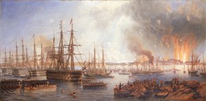 1855年8月5日对斯沃堡的轰炸 作者 约翰·威尔逊·卡迈克尔