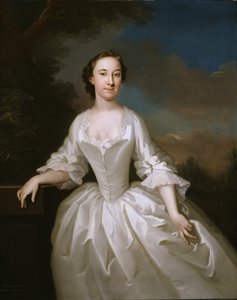 露西-帕里的肖像，帕里上将的妻子，1745-1749。