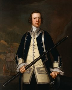 海军军官的肖像，传统上称为Augustus Keppel（1725-86）c.1749