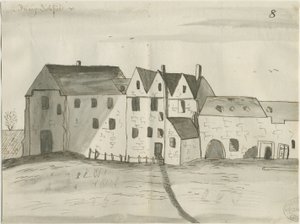 利奇菲尔德-Greyfriars：钢笔和水洗图纸，编号[1784]（绘制）