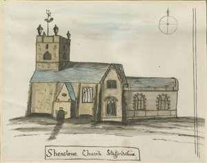 Shenstone Church：水彩画，nd [1784]（绘画）