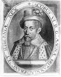 苏格兰的詹姆斯六世，由H. Jacopsen出版，1618年