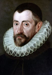 弗朗西斯-沃尔辛厄姆爵士（1532-1590），英国政治家（J.de Critz的画作），伦敦国家肖像馆