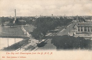 从Y.M.C.A.看城市和Chowringhee》，20世纪初。  
