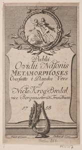 扉页 "Publii Ovidii Nasonis Metamorphoses"。