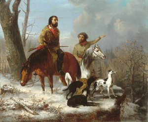 捕猎者，约1855年 作者 JL威廉姆斯