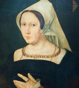 安娜·范·斯潘根 (Anna van Spangen)，阿德里安·范德戈斯 (Adriaen van der Goes) 的妻子 作者 Joos van (after) 克利夫