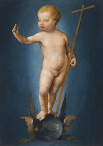 德语: Christuskind auf einer Weltkugel 世界之球上的基督婴孩 作者 乔斯范克里夫