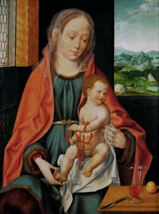 德语：Maria mit Kind 圣母与圣婴 作者 乔斯范克里夫