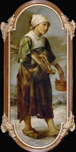 乞丐女孩（布面油画）