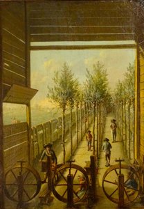 1795 年高达 Jaagpad 河上的克莱因加伦班 作者 乔里斯·赫斯特