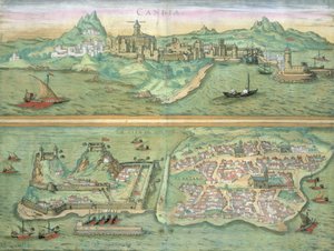 克里特和孚，从“世界”的地图由布劳恩（1541年至1622年）和弗朗兹Hogenbergh（1535年至1590年），c.1572