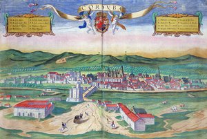 地图科尔多瓦，从“世界”布劳恩（1541年至1622年）和弗兰茨Hogenbergh（1535年至1590年）c.1572-1617
