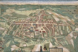 罗马地图，从“世界”布劳恩（1541年至1622年）和弗兰茨Hogenbergh（1535年至1590年）1597