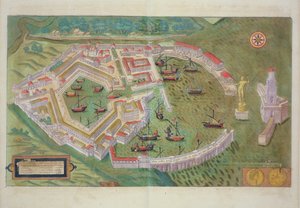 罗马地图，从“世界”布劳恩（1541年至1622年）和弗兰茨Hogenbergh（1535年至1590年）c.1572-1617