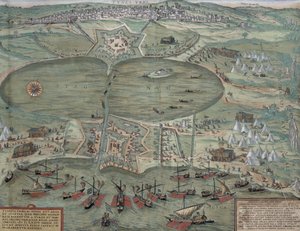 莫斯科地图，从“世界”布劳恩（1541年至1622年）和弗兰茨Hogenbergh（1535至1590年），1574