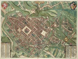 WRATISLAVA Bresslaw地图，来自&39;Civitates Orbis Terrarum&39;的Georg Braun（1541-1622）和Frans Hogenberg（1535-90）c.1572-1617