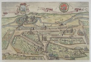 Lowicz的视图，来自Georg Braun（1541-1622）和Frans Hogenberg（1535-90）的“Civitates Orbis Terrarum” 作者 乔里斯·霍夫纳格尔