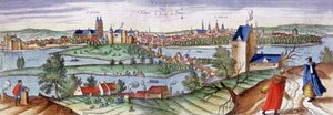 图尔视图，c.1561（雕刻） 作者 乔里斯·霍夫纳格尔