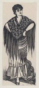 一个吉普赛人，约1880-1910，约1880-1910。 作者 何塞·瓜达卢佩·波萨达