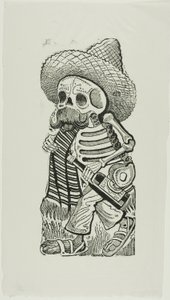 弗朗西斯科-马德罗的 Calavera，选自 Calavera Maderista 作者 何塞·瓜达卢佩·波萨达