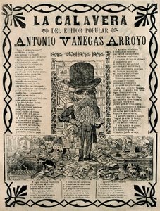 Popular engraving by Jose Guadalupe Posada 作者 何塞·瓜达卢佩·波萨达