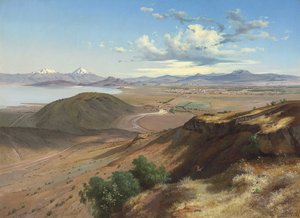 圣伊莎贝尔山上的墨西哥谷，1892年