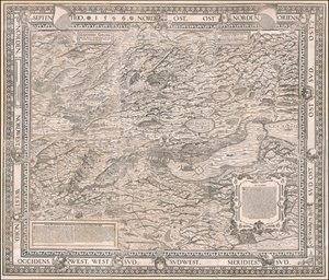 Jodocus Murer 绘制的 1566 年苏黎世及周边地图 作者 乔斯·穆勒