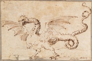 龙的研究，1620年代。